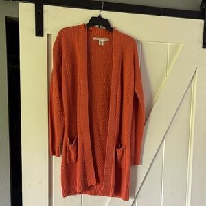 Max Studio Vibrant Orange Cardigan
